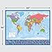Giant World Map - Mega Map of the World - Laminated - 46