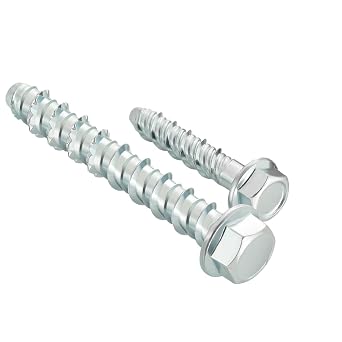 20Pcs Concrete Screws Bolts, M6 x 75mm Masonry Screws for Brick Wall