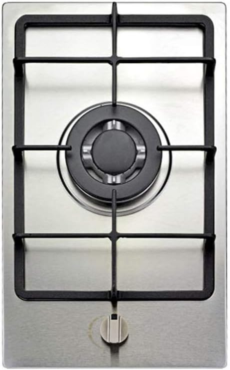 Gas Cooktop Home/Commercial Cooktop, Chef 20” 1/2 Burner Built-In, Stainless Steel Lpg Natural Gas Hob, Gas Stove Top (Natural Gas #2) (Natural Gas #1)
