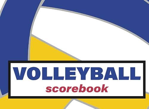 Volleyball Scorebook: High School and Middle School Stats Sheets for Scorekeepers and Coaches | Volleyball Score Record Book for High and Middle School | 8.25x6 inches | 120 pages