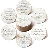 Yaomiao 48 Pcs Thank You Appreciation Coasters