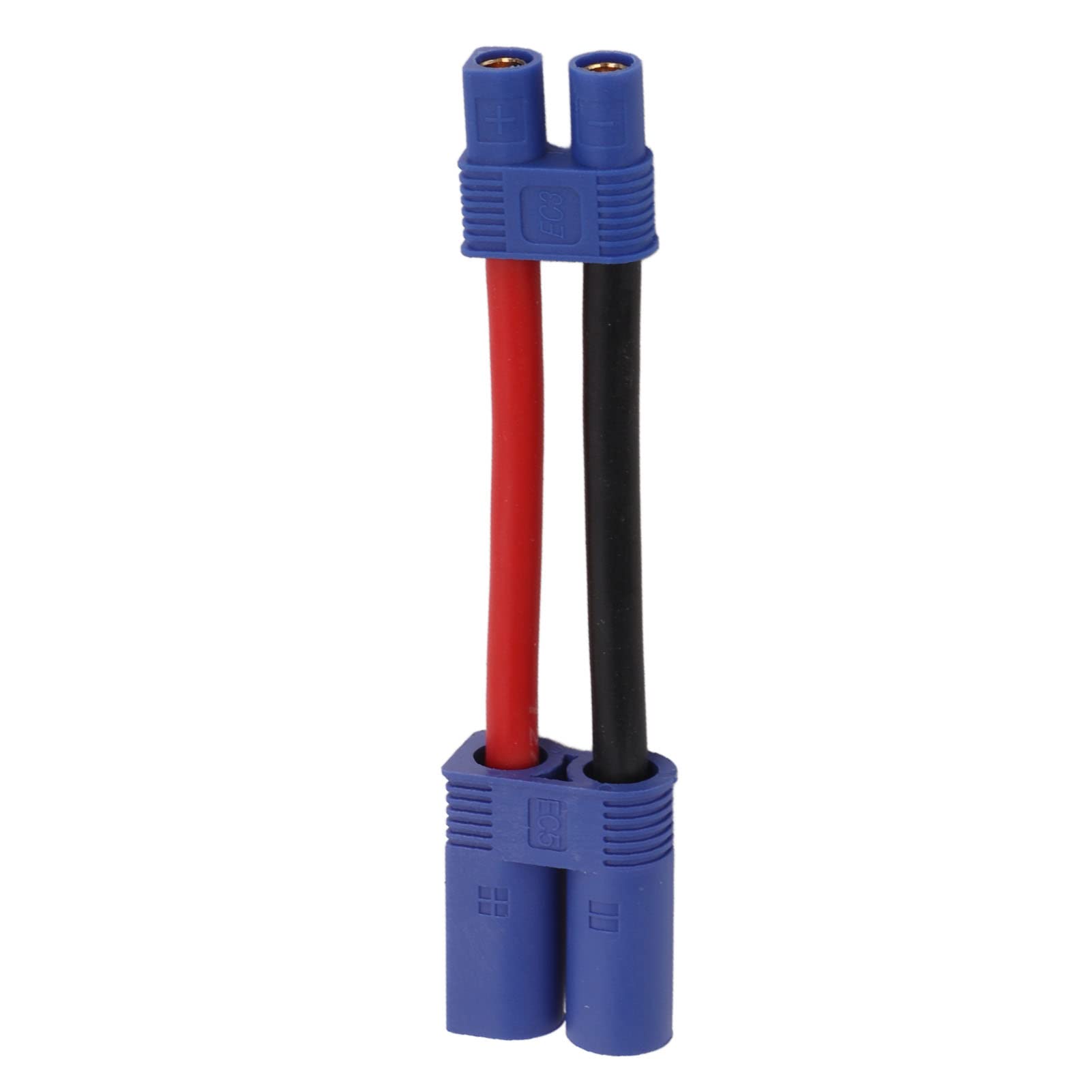 NIZUUONE Adaptateur EC5 Vers EC3 12AWG – Câble Silicone Souple Pour Voitures RC, Avions Et Bateaux, Longueur 140 Mm