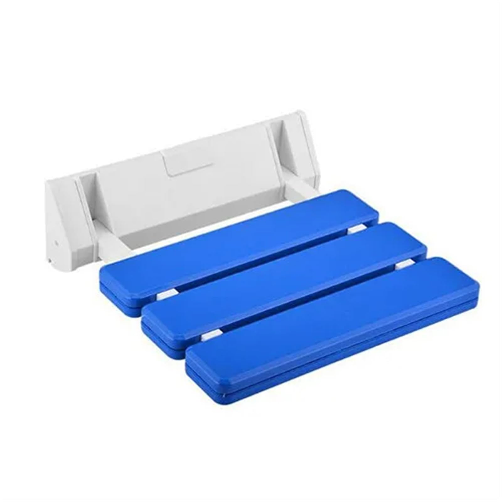 Wall Mounted Shower Seats Bathroom Folding Chair Bath Elderly Spa Toilet Bench Stool for Shower(Blue)