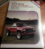 Toyota Pickup and 4Runner, 2-Wheel and 4-Wheel Drive, 1984-1988 Shop Manual 0892874600 Book Cover
