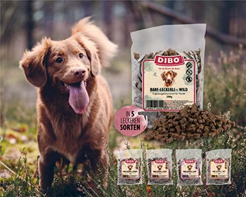 DIBO Przysmaki barf Wild 200 g, smakołyki do nagrody, uprawiania sportu i spędzania wolnego czasu