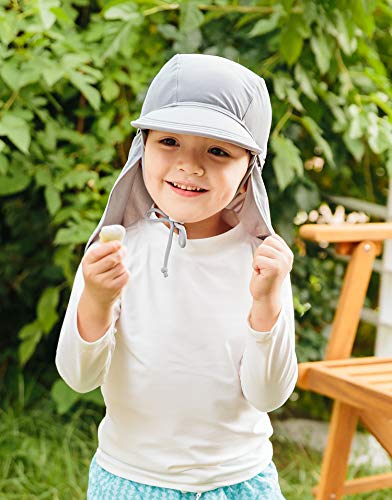 VAENAIT BABY Newborn-7T Toddler Infant Kids Unisex Boys & Girls Sun Protection Sporty Flap Swim hat UPF 50+ UV Flap Cap2
