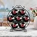 Maypes 7-Bottle Countertop Wine Rack 13x12x6.5 in., Iron Wire Rack for Countertop, Bars, or Storage Cabinet Decorative Tabletop Rack for Demi or Standard Bottles