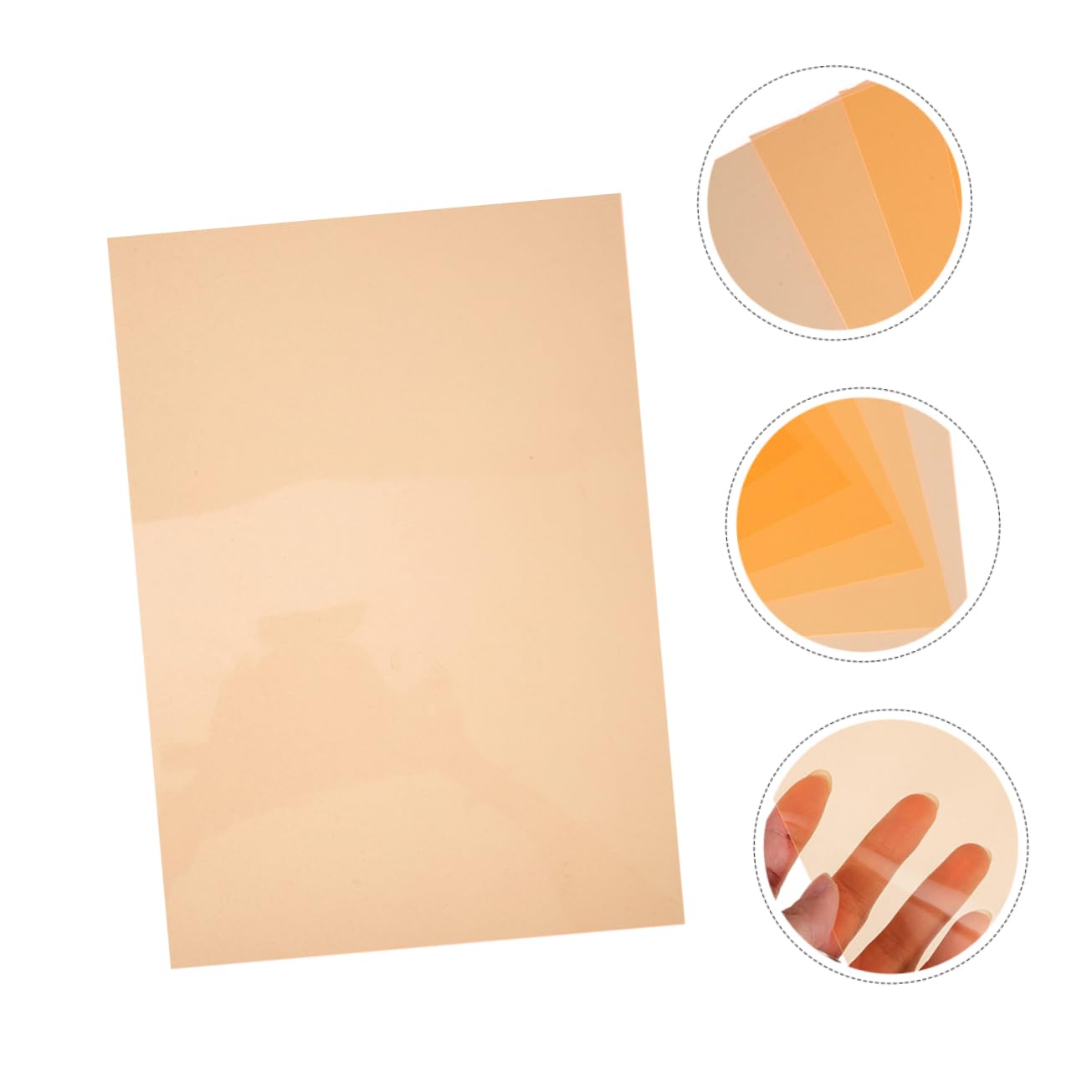 5hojas Lámina De PVC Transparente Colorida para Filtros De Luz Gel De Iluminación Película De Color para Fotografía Y Efectos De Iluminación para Estudio Y Uso Versátil