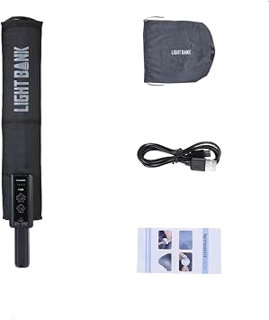 FlyNoodle Light Bank F30B Portable Handheld Inflatable LED Light Stick with Built-in Pump & APP Control, 50W Soft Column Tube Photo Video Light, Live Streaming, Night Scenes, Studio Lighting