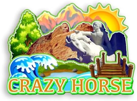 Refrigerator Magnet Crazy Horse South Dakota USA Fridge Magnet City Travel Souvenirs Tourist Gifts 3D Classic Landmarks Handmade Crafts Home Decoration -1149 image 5