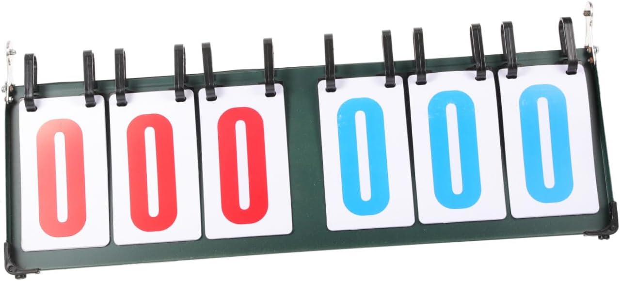 Sosoport Scoreboard Sports Scorekeeper for Basketball Football Tennis More Easy to Use Numbers Design for Games and Training