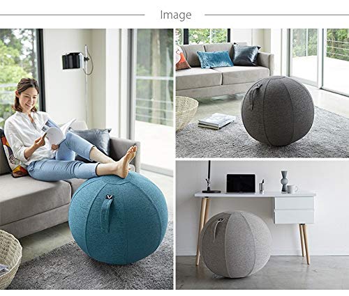 山崎実業(Yamazaki) シーティングボール ルーノ シェニール ブルー 約65×65×65㎝ Vivora LUNO CHENILLE ルーノ シェニール 800 9枚目