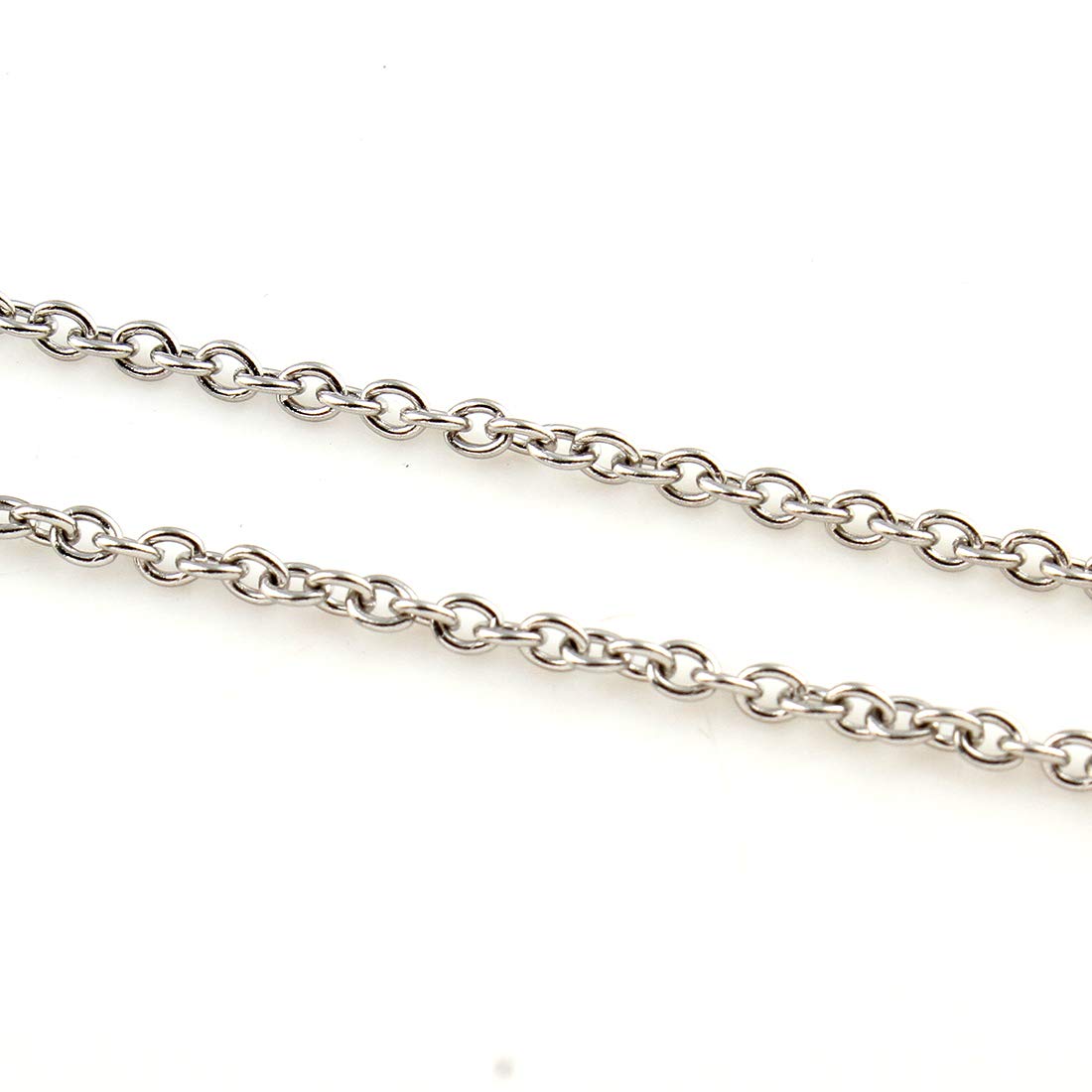 Catena Uomo E Donna In Acciaio Inox SANNYRA, Maglia Rolò Quadrata, 2-7 Mm, Lunghezze 20-91 Cm, Con Chiusura Sicura - 2