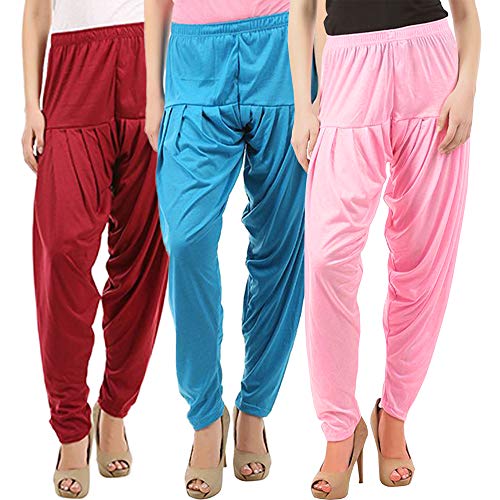 Image of Buy That Trendz Patiala Salwar for Women Relaxed Fit Viscose Patiyala Salwar Harem Bottom Pants