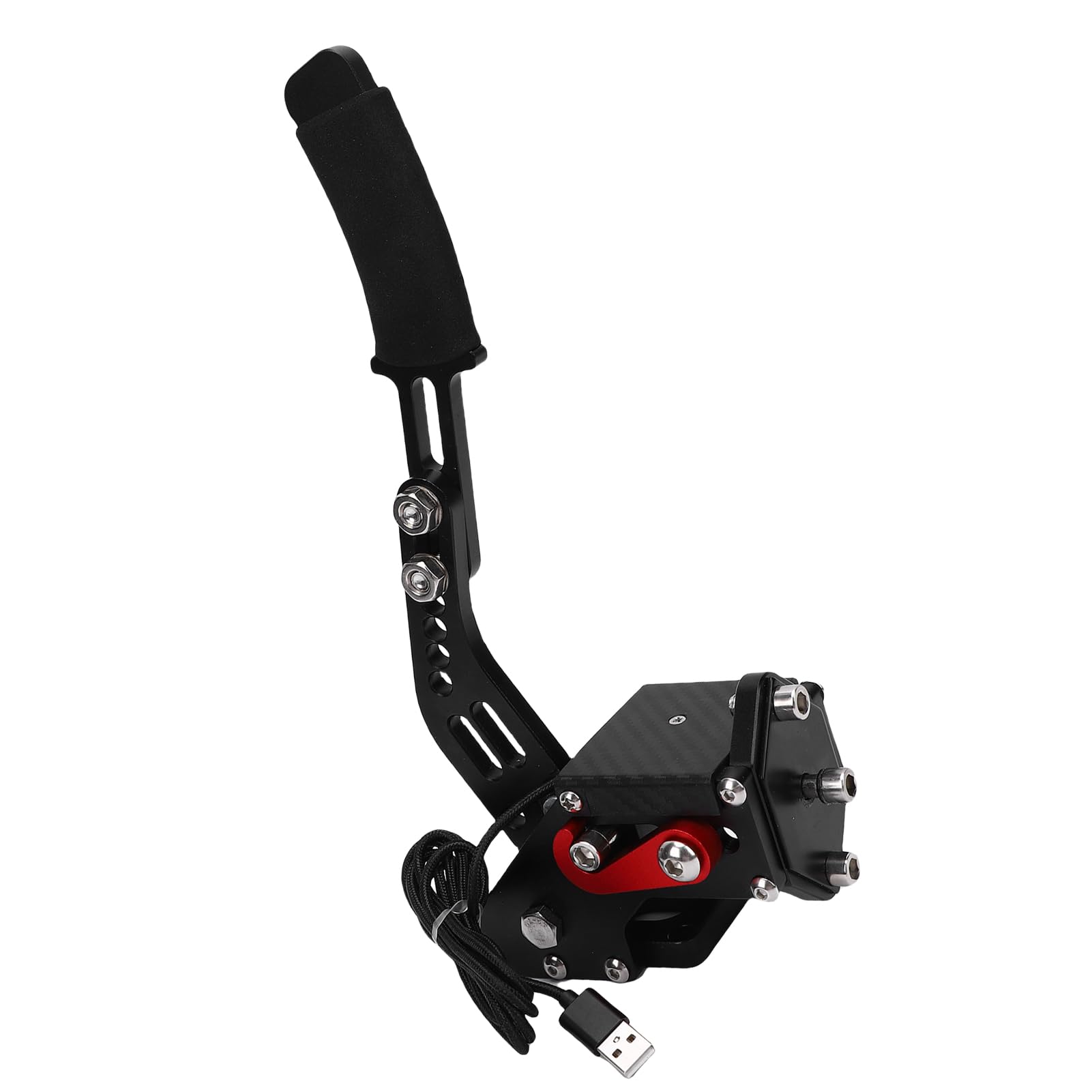 Generic 16-bitowy PC USB Hamulec Ręczny Progresywny Hamulec Liniowy do Gier Wyścigowych Sim Pasuje do G27 G29 G920 G923 T500 T300 z Zestawem Montażu i Montażu ze Stali Węglowej