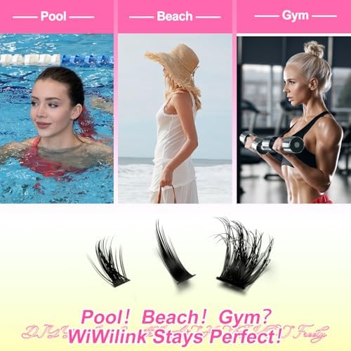 WiWiLINK Fluffy Lash Clusters Kit Volume 452Pcs Eyelash Clusters with Spikes 50D 60D 80D 100D Manga Cluster Eyelash Extensions Kit Wispy Lash Extension 10-16mm High Capacity False Eyelashes Kit — view 7