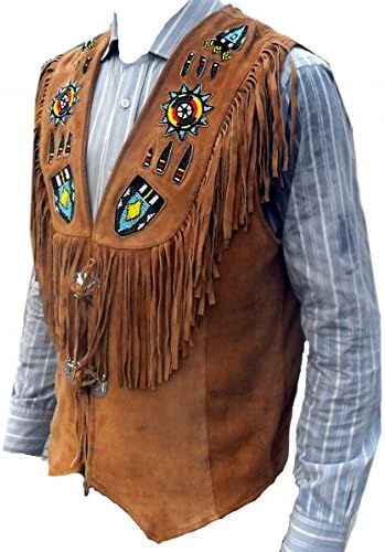 Amazon | coolhides メンズ インディアンウエスタンレザーベスト Amazon | coolhides メンズ インディアンウエスタンレザーベスト