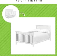 Vista 3 de CC KITS Kit de conversión de tamaño completo Rieles de cama para cuna Davinci Autumn 4 en 1 (blanco)