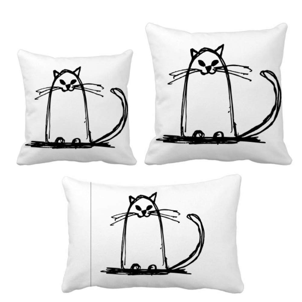 Coussin chat bouclé sourire pour soulager le dos avec style