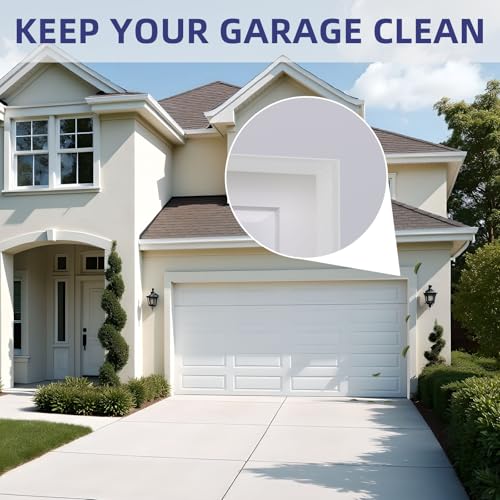 Duzzy Garage Door Seal Top and Sides, 36 FT Universal TPE Garage Door Weather Stripping, Self-Adhesive Weatherproofing with Screws (White) by Duzzy - Image 4