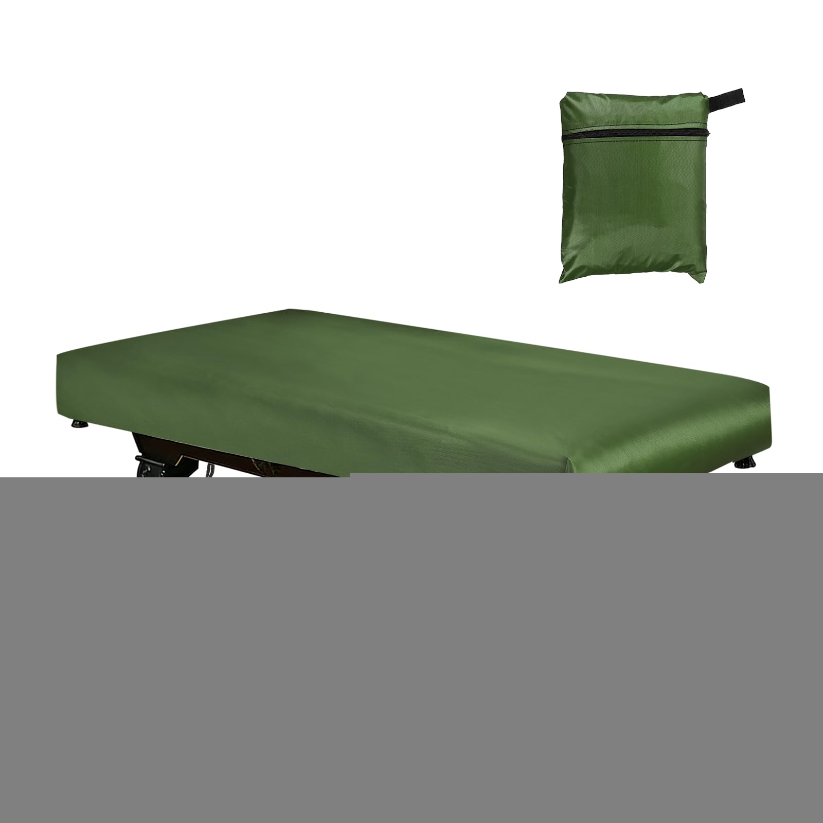 YELARXI Billiard Pool Table Cover, Waterproof Dustproof Billiards Accessories with Storage Bag, 8 ft & Oxford & Silver-Plated & Green - Fitting For(Snooker Billiard Table/Outdoor/Indoor)