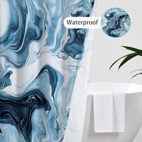 Rideau douche polyester imperméable lesté anti-adhérence 180x180 - 5
