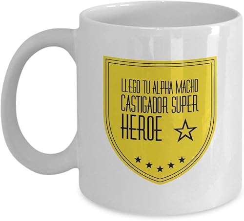 Taza de Cafe Alpha Vaso, taza café divertidas, tazas personalizadas, taza de café inspiradoras, taza con mensajes positivos.