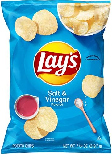 Lay's Potato Chips, Salt & Vinegar, 7.75 Oz