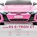 Aosom Kids Ride on Car, 12V Licensed Audi RS E-tron GT 3.1 MPH Electric Car for Kids, Ride-on Toy for Boys and Girls with Remote Control, 4 Wheels with Suspension, Horn, Music, Lights, Pink