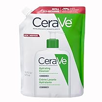 CeraVe Detergente Idratante, Per Pelli da Normali a Secche, Barriera Cutanea Sana, Con Ceramidi Essenziali, Niacinamide e Acido Ialuronico, Confezione Refill, 473 ml 