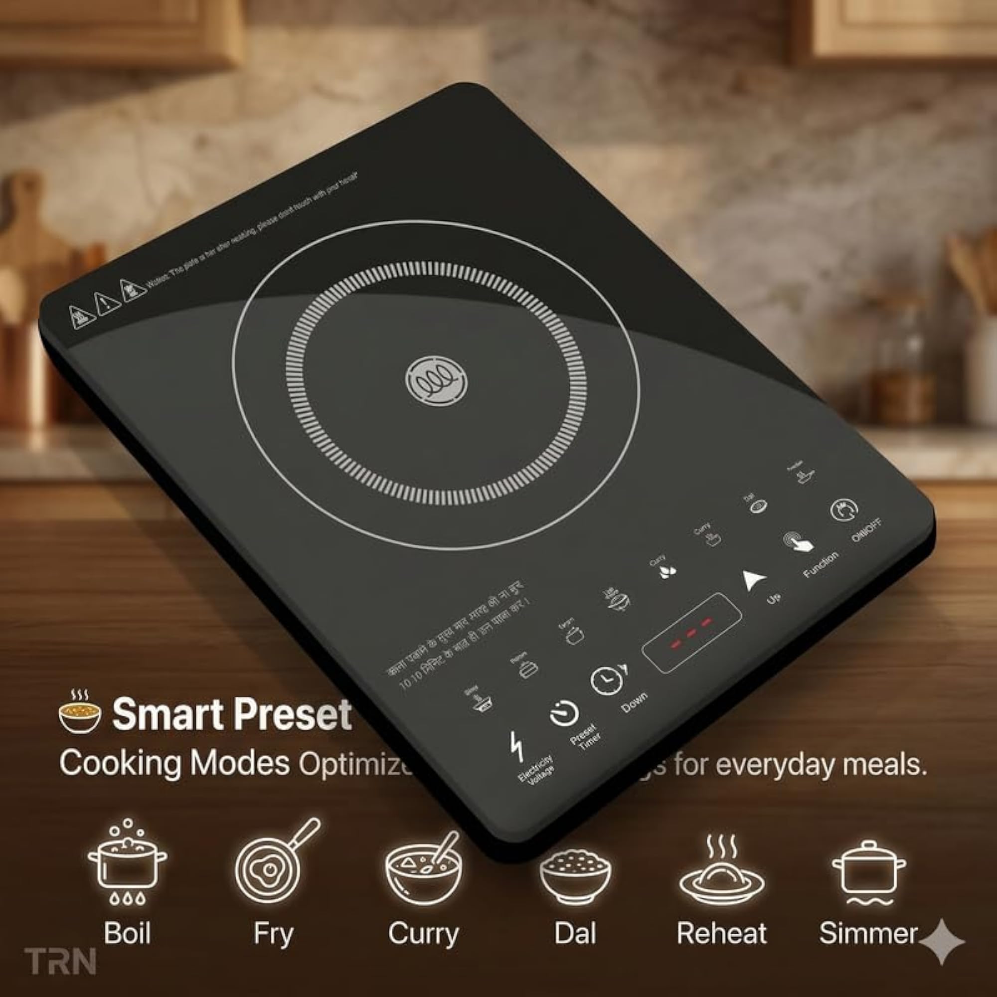 Digital Screen Touch Control Electric Kitchen Appliance with Timer