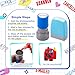 Henoyso 14 Pcs Office Stamp Set Self Inking Office Stamp Business Stamps Message Account Work Stamp Office Stationery Approved Paid Copy Faxed Scanned Stamps for Office Message Supplies