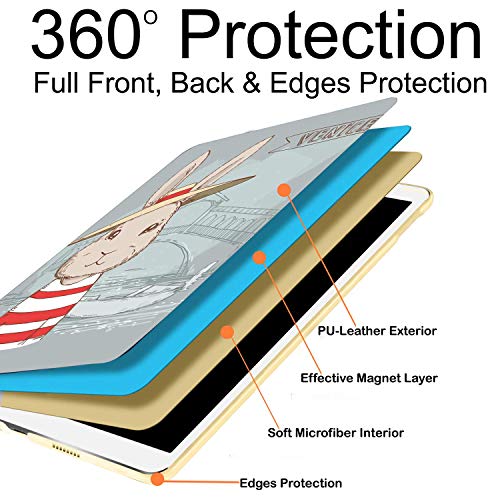 Image of DuraSafe Cases for iPad Pro 11 4th 3rd 2nd Generation Cover A2759 A2761 A2762 A2377 MNXE3HN /A MNXD3HN /A A2435 MNXG3HN /A MNXF3HN /A MNXJ3HN /A MNXH3HN /A MNXN3HN /A MP553HN /A A2228 MY232HN /A - Bunny Hat