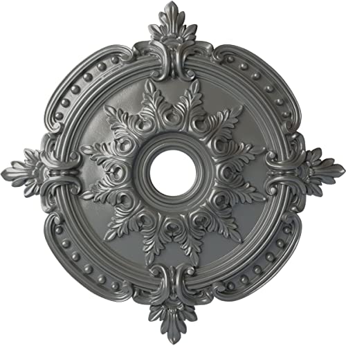 Image of Ekena Millwork Benson Classic Ceiling Medallion, Silver