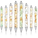 Ireer 8 Pcs Ballpoint Pens for Women 1.00 mm Cute Black Ink Fancy Pens Fine Point Smooth Writing for Journaling Aesthetic Office Supplies (Giraffe)