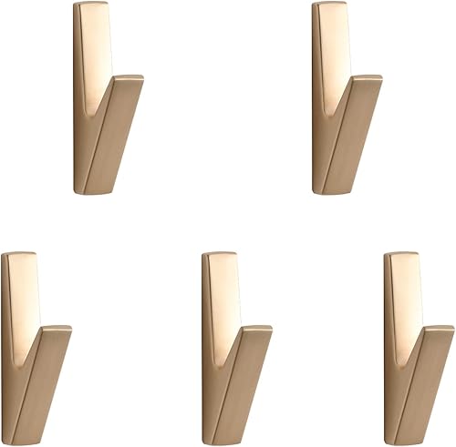 Miniatura 10 de Paquete de 5 ganchos para abrigos, ganchos de pared, ganchos para abrigos de montaje en pared, soporte de ganchos de pared de metal para colgar