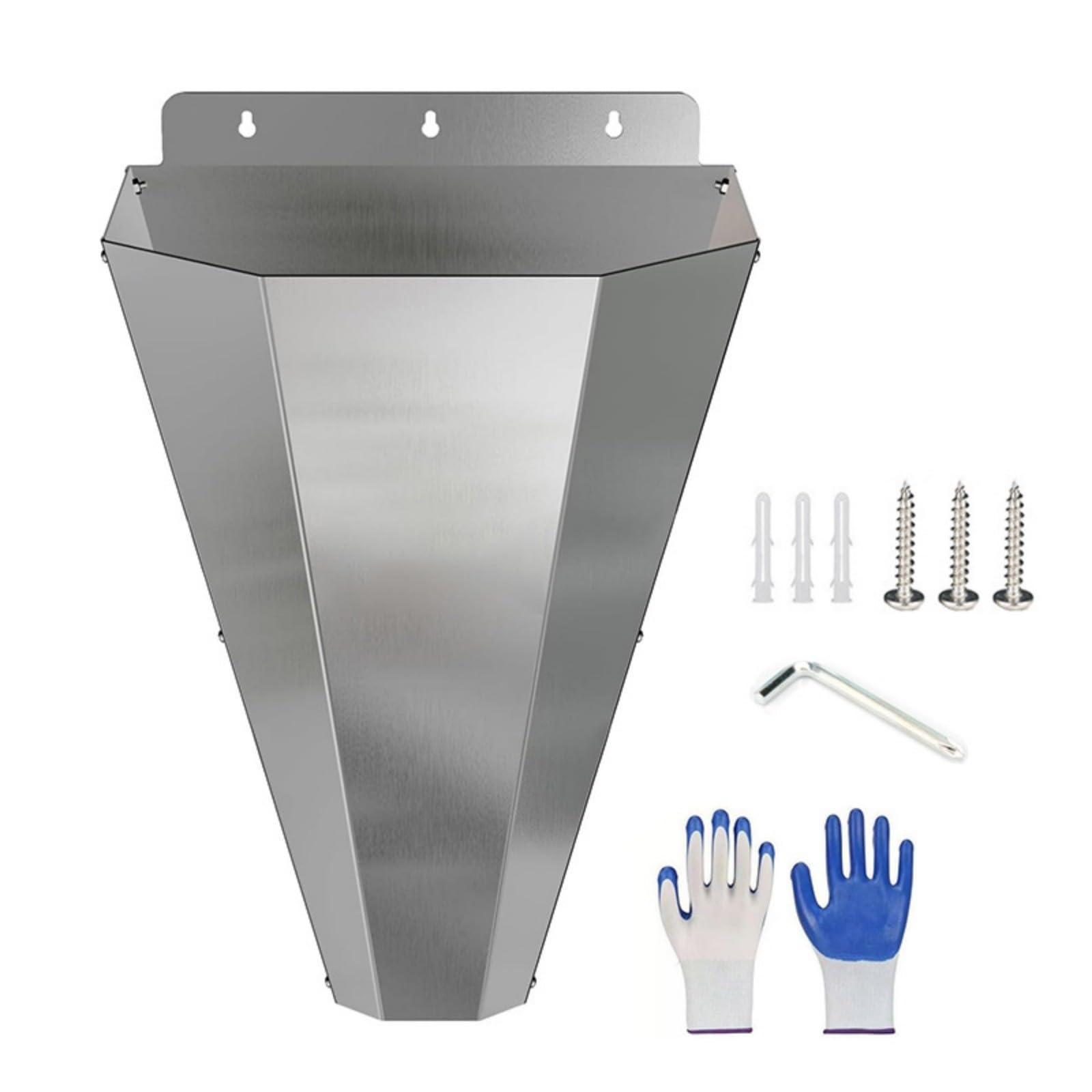 HDOYTXXM Rustproof Nonrust Steel Poultry Processing Cone Wall Installation Design Resistant Includes Gloves Resistant Poultry Handling Tool