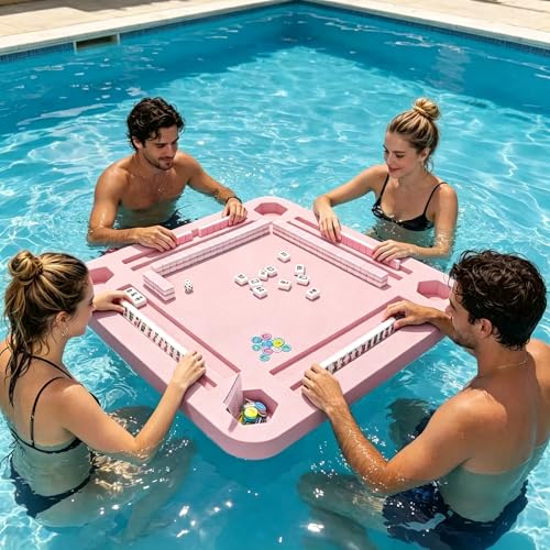 Mesa flotante de Mahjong impermeable 31.5" para piscina miniatura 4