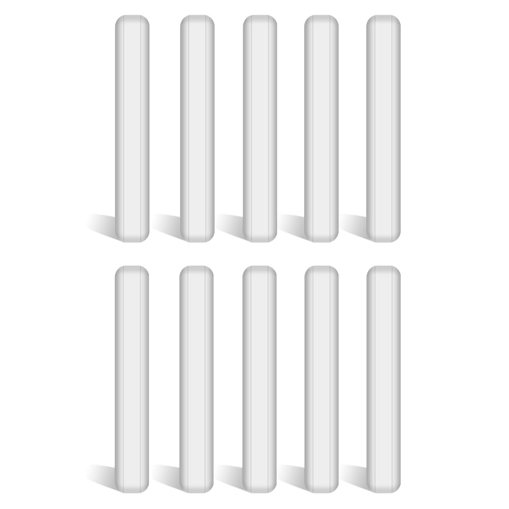 stonylab Barra di Agitazione, Ancorette Magnetiche Rivestite in PTFE da 60 mm Mixer Bianco per Agitatori, 10 Pacchetti