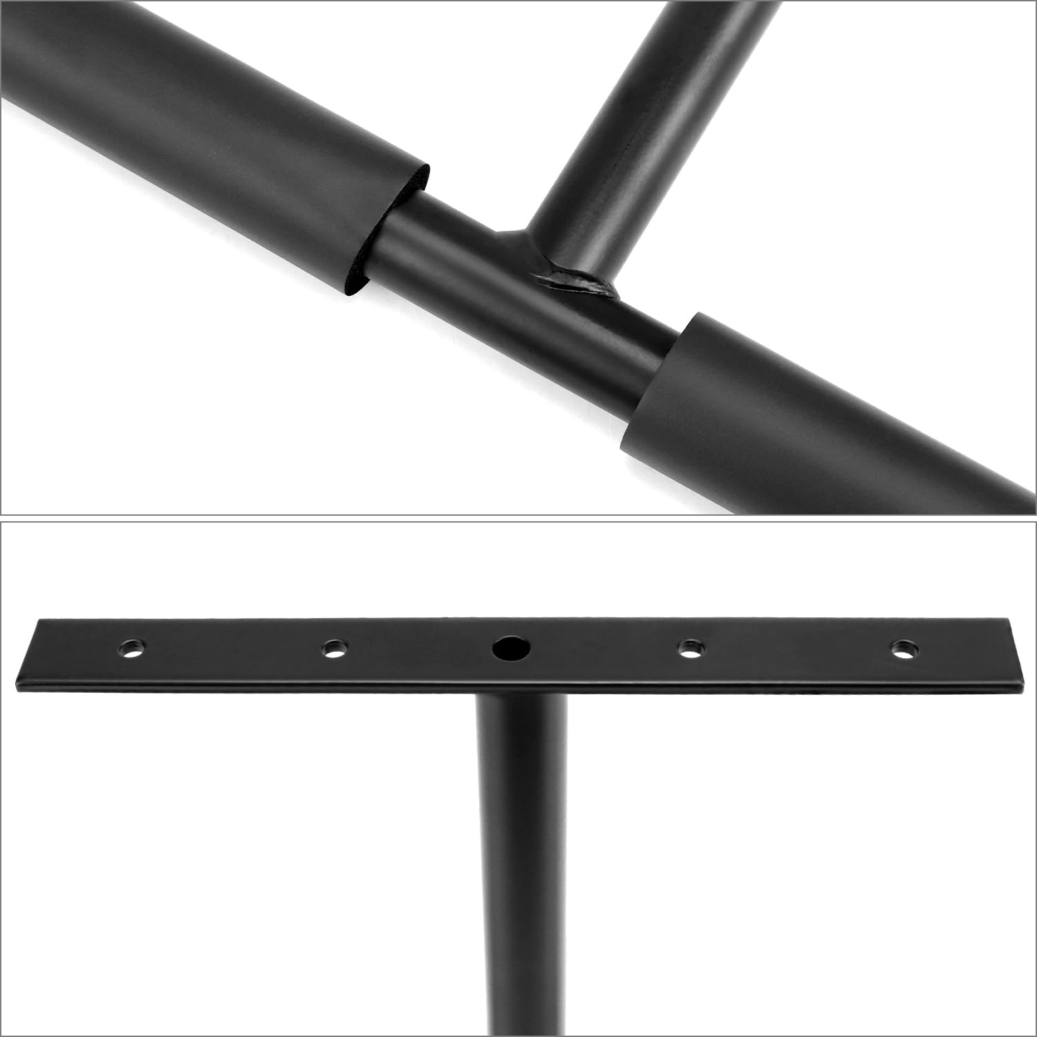 QWORK® 4 sztuki ciężkich haków garażowych, 42,5 cm, haki ścienne z podwójnymi hakami, haki garażowe, na opony samochodowe, artykuły sportowe, drabiny, rowery