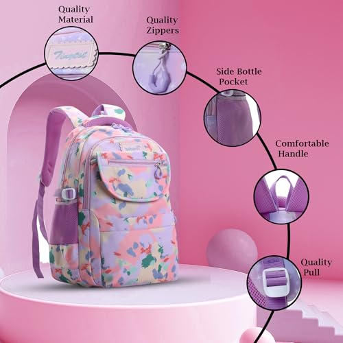 Image of Tinytot 30 Litre, Stylish & Trendy Water Resistant High Storage Multi-purpose School Backpack College Bag Travel Standard Backpack Bag For Boys & Girls, 2nd Standard Onward, 19 Inch