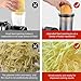 5 In 1 Electric vegetable slicer，300W Electric Cheese Grater Salad Shooter, One-Touch Easy Control, Electric Grater for Vegetables, Cheeses and NutsFor Home Kitchen