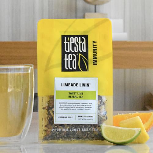 image for Tiesta Tea - Limeade Livin, Loose Leaf, Sweet Lime Herbal Tea, Non-Caf