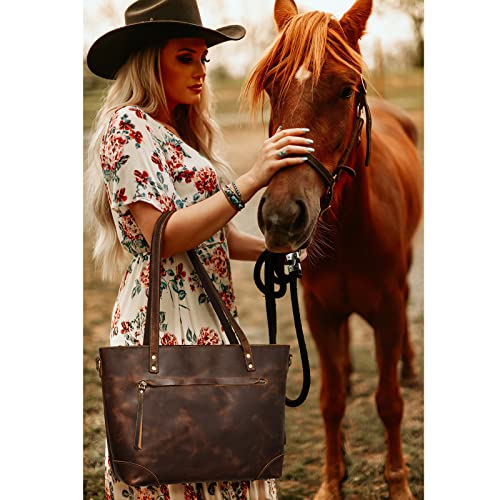 Bolso Tote de Cuero para Mujer S-ZONE miniatura 2