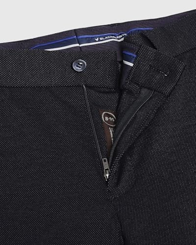 Image of blackberrys Mens 4 Pocket Solid Formal Trousers