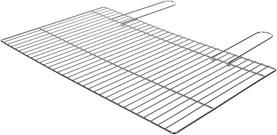 Griglia Barbecue Sauvic In Acciaio Zincato - 55x40 Cm, Con Piedini, Per Barbecue E Camino