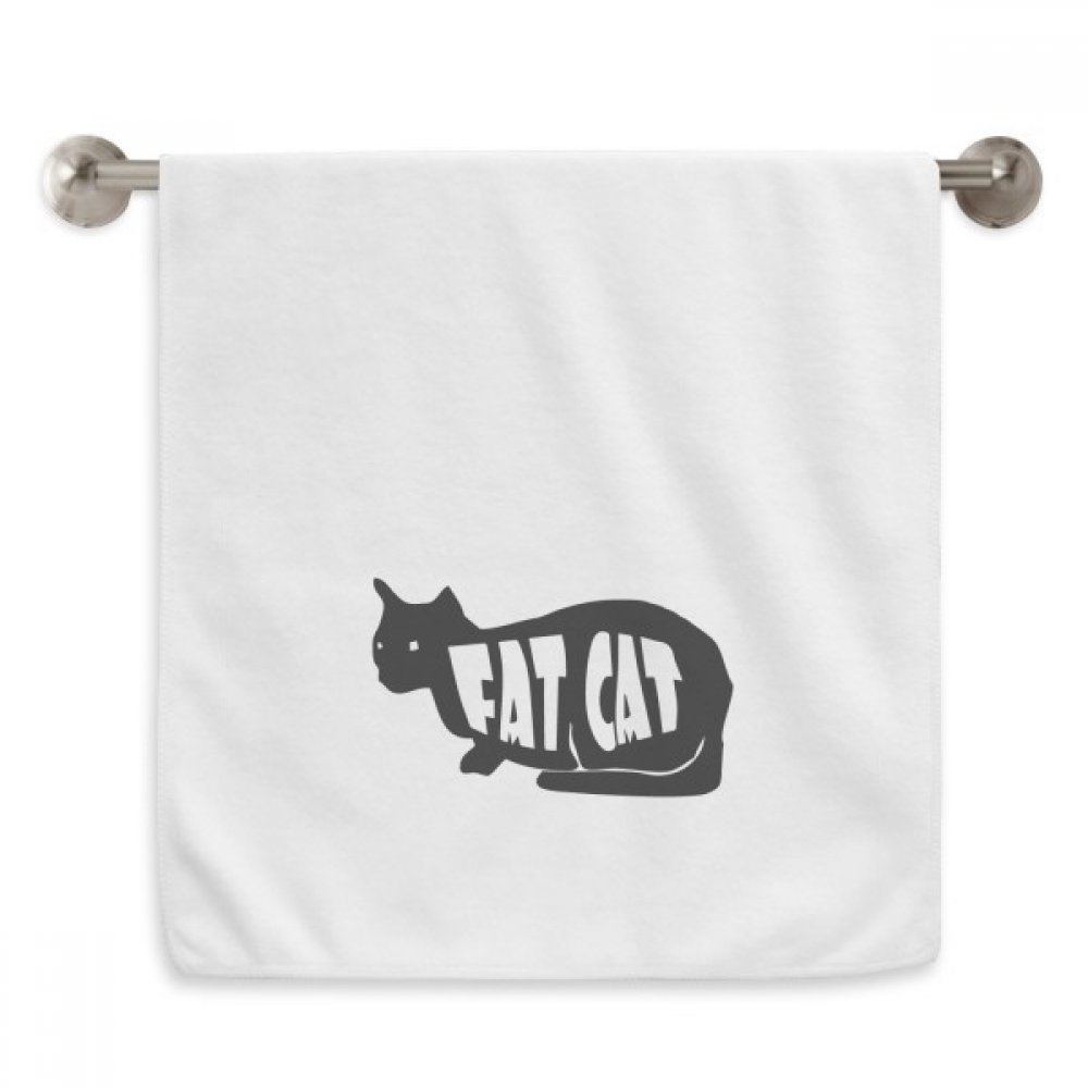 Serviette chat noir serviettes moelleuses et débarbouillettes 13x29