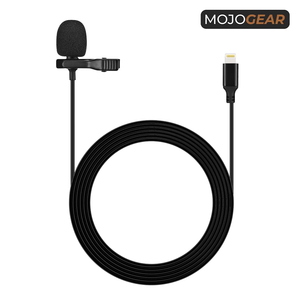 Microphone Pin Lightning MOJOGEAR avec Câble 3m pour iPhone - 5