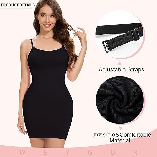 Weygur Women Shapewear Bodysuit Tummy Control Shapewear Thong Full Body Shaper Shapewear Black — view 3