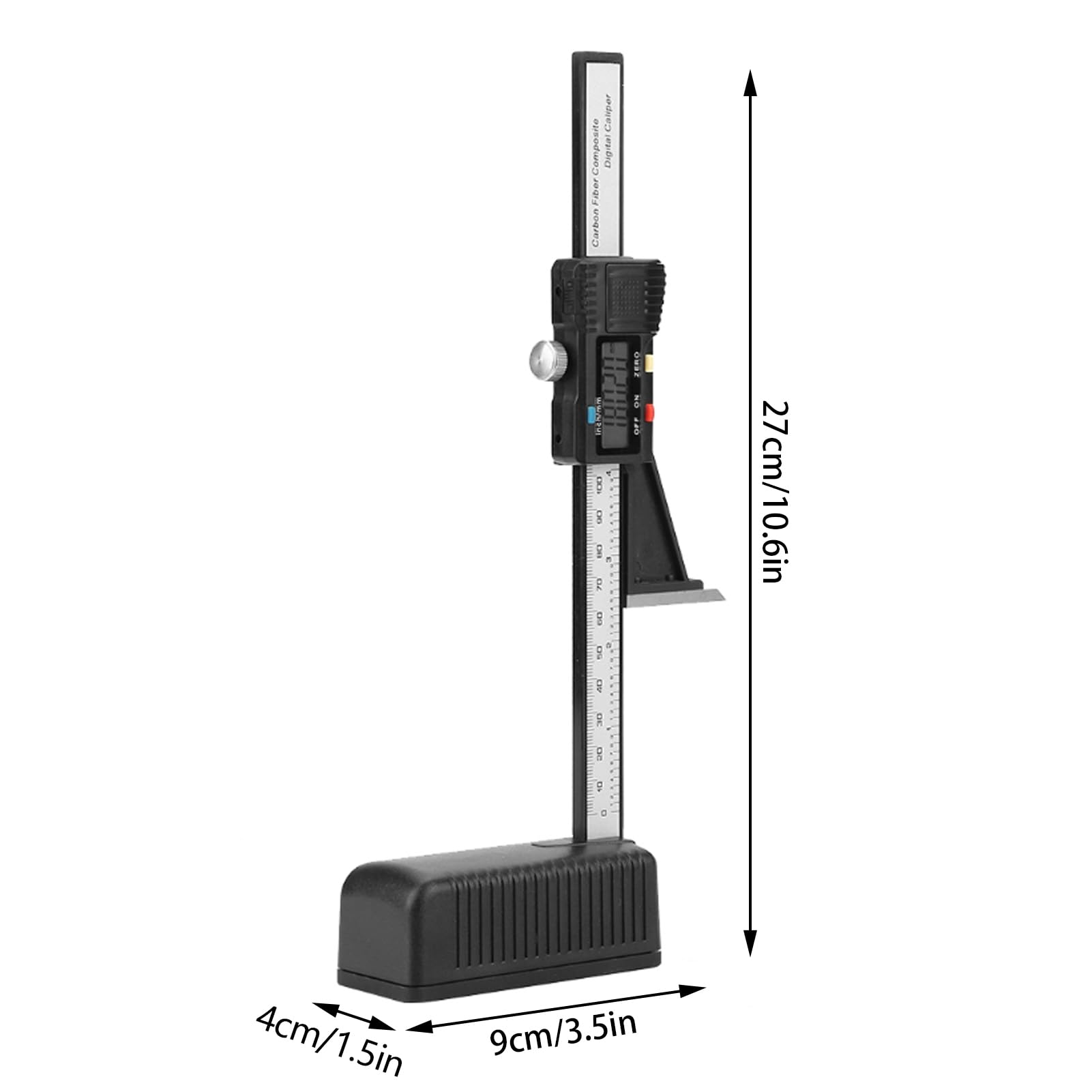 Truschino Elettronico Digitale 0-150mm con Base Magnetica Calibro Altezza